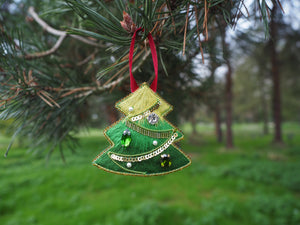 Christmas Tree Embroidery Kit for Beginners