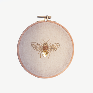 Save the Bees Goldwork Embroidery Kit for Beginners