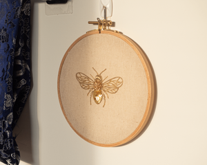 Save the Bees Goldwork Embroidery Kit for Beginners