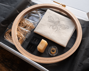 Save the Bees Goldwork Embroidery Kit for Beginners